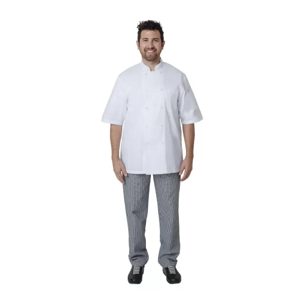 Chef Works Unisex Montreal Cool Vent Chefs Jacket White - Image 8