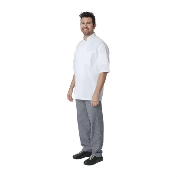 Chef Works Unisex Montreal Cool Vent Chefs Jacket White - Image 9