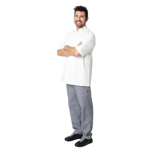 Chef Works Unisex Montreal Cool Vent Chefs Jacket White - Image 10