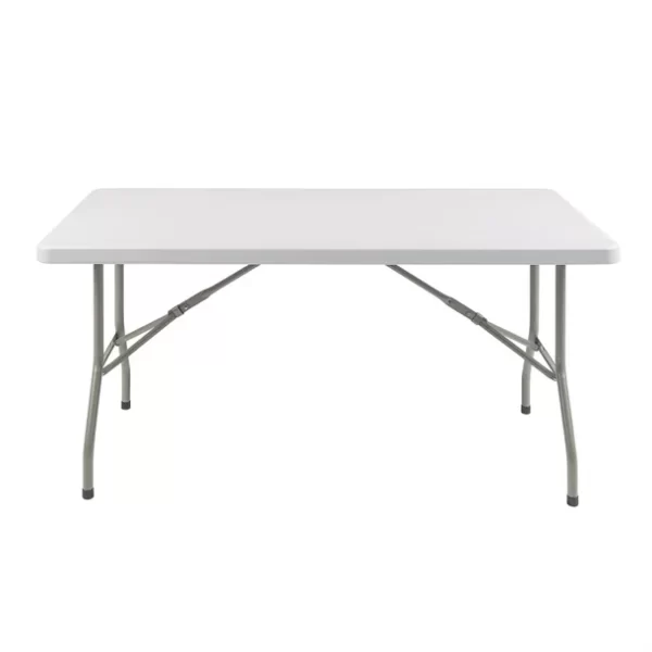 Bolero Rectangular Folding Table 5ft White - Image 2