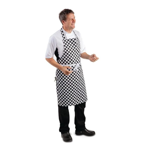 Whites Bib Apron Black and White Check - Image 4