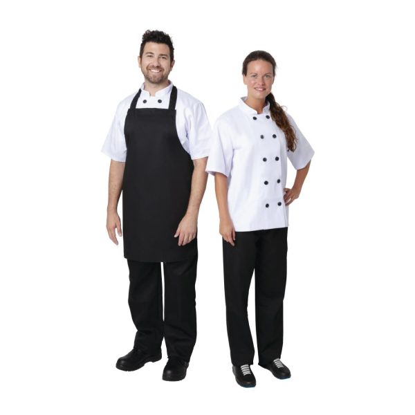 Nisbets Essentials Bib Aprons Polycotton Black (Pack of 2) - Image 4
