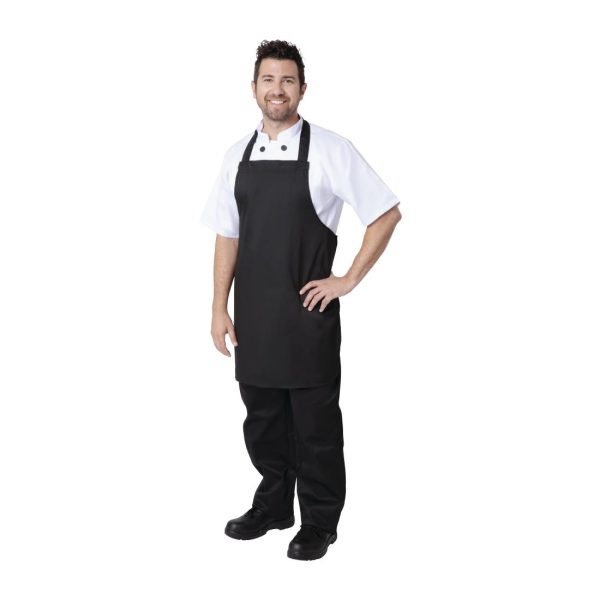 Nisbets Essentials Bib Aprons Polycotton Black (Pack of 2) - Image 6