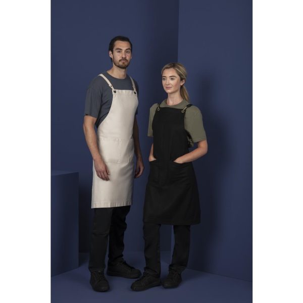 Southside Cotton Canvas Bib Apron Stone - Image 6