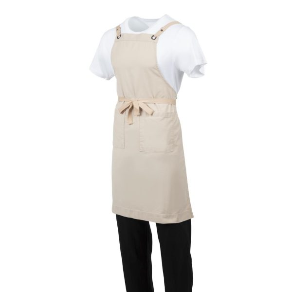 Southside Cotton Canvas Bib Apron Stone - Image 12