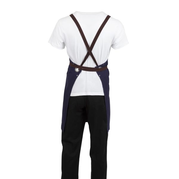 Southside Cotton Canvas Bib Apron Navy - Image 5
