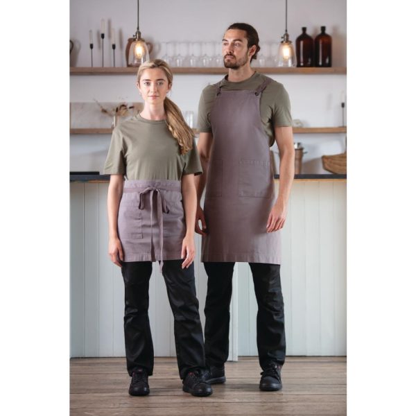 Southside Cotton Canvas Waist Apron Grey - Image 4