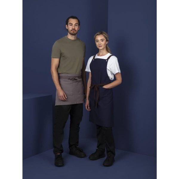 Southside Cotton Canvas Waist Apron Grey - Image 3