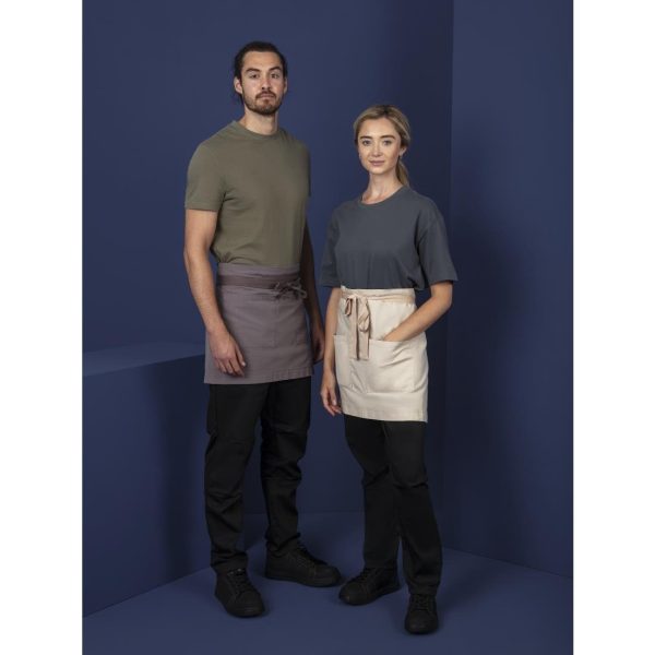 Southside Cotton Canvas Waist Apron Grey - Image 5