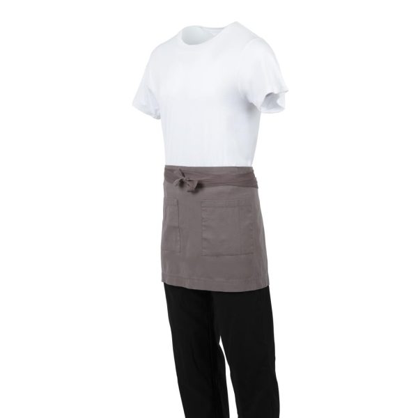 Southside Cotton Canvas Waist Apron Grey - Image 8