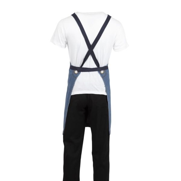 Southside Denim Bib Apron Light Blue - Image 8
