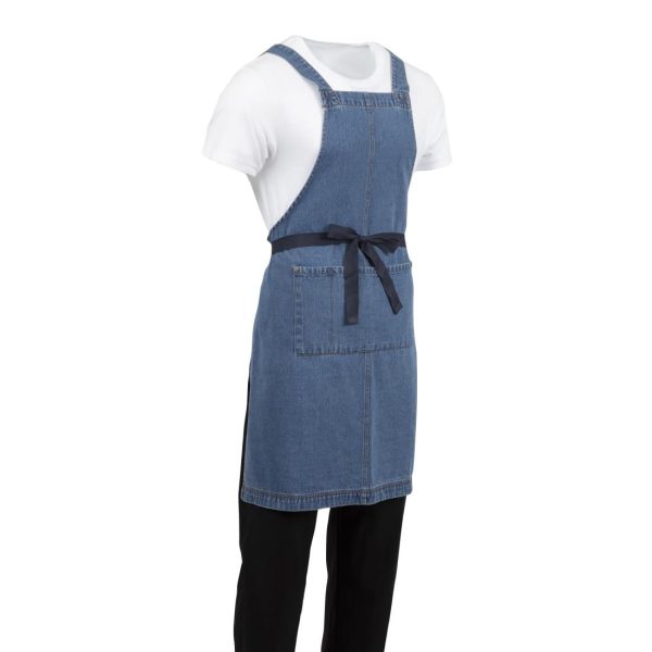Southside Denim Bib Apron Light Blue - Image 14