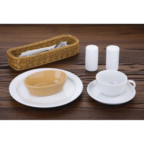 Olympia Stoneware Oval Pie Bowls 145 x 104mm (Pack of 6) - Image 3