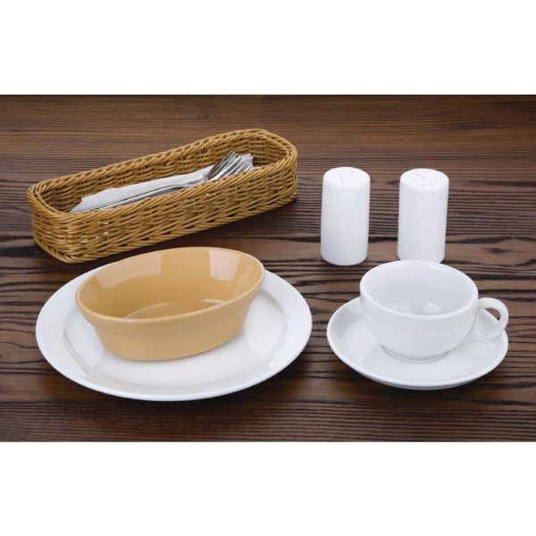 Olympia Stoneware Oval Pie Bowls 161 x 116mm (Pack of 6) - Image 3