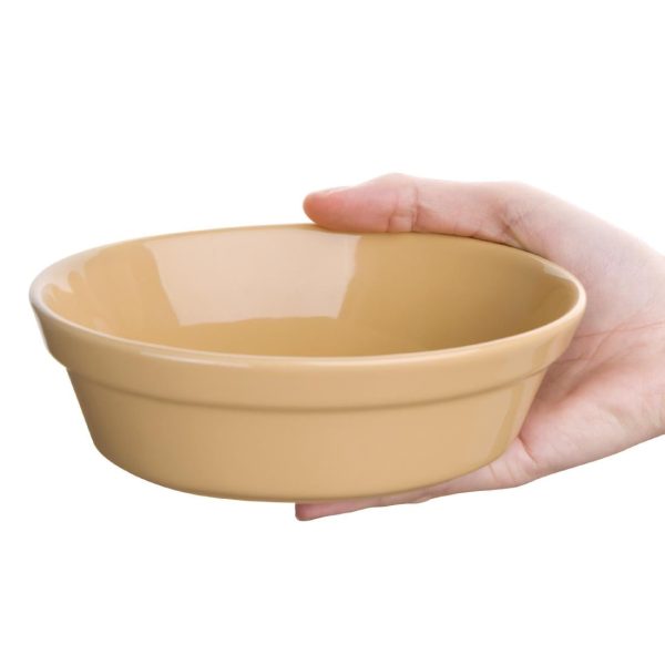 Olympia Stoneware Oval Pie Bowls 161 x 116mm (Pack of 6) - Image 4