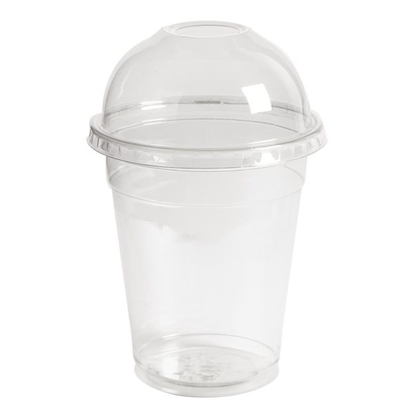 Clear rPET Dome Lid with Hole 95mm (Pack of 800) - Image 2
