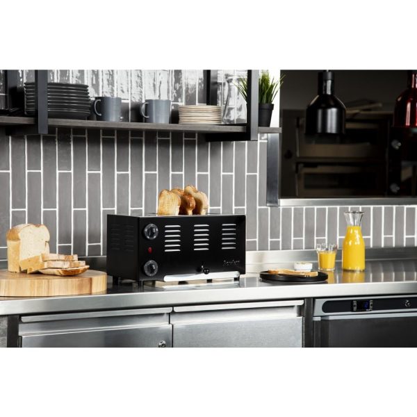 Rowlett Regent 4 Slot Toaster Jet Black with 2x Additional Elements - Image 2