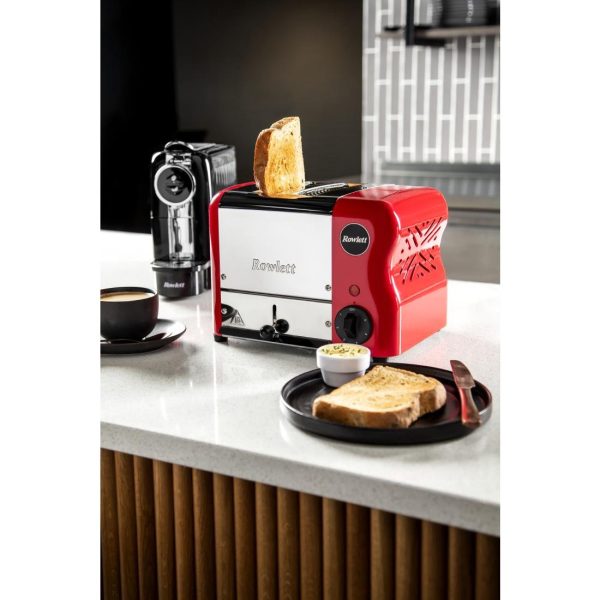 Rowlett Esprit 2 Slot Toaster Traffic Red w/2 Additional Elements & Sandwich Cage - Image 5