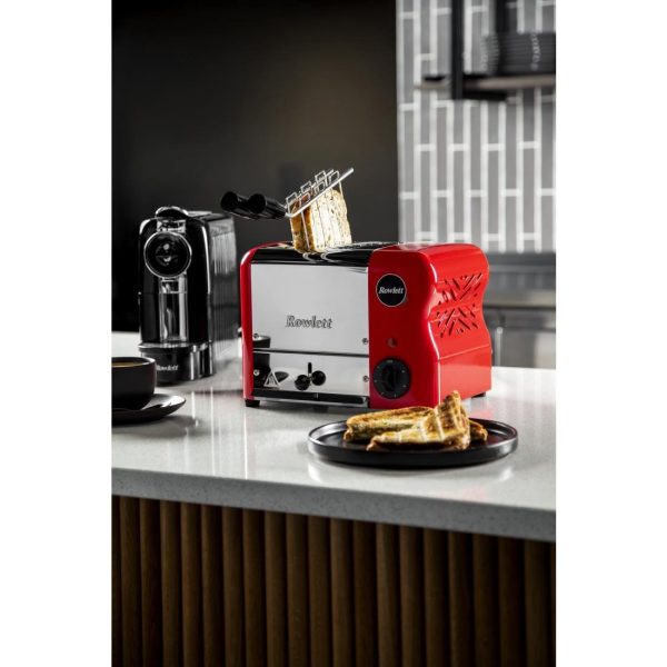 Rowlett Esprit 2 Slot Toaster Traffic Red w/2 Additional Elements & Sandwich Cage - Image 7