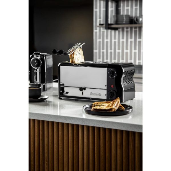 Rowlett Esprit 4 Slot Toaster Jet Black w/2x Additional Elements & Sandwich Cage - Image 3
