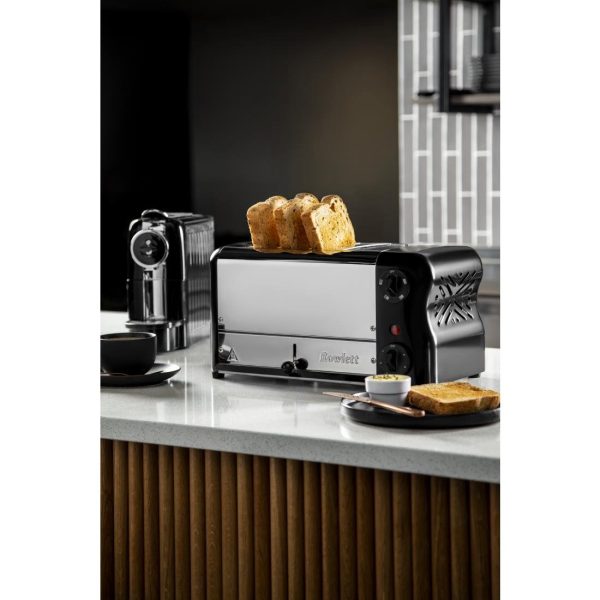 Rowlett Esprit 4 Slot Toaster Jet Black w/2x Additional Elements & Sandwich Cage - Image 4