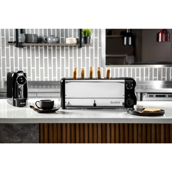 Rowlett Esprit 6 Slot Toaster Jet Black w/2x Additional Elements & Sandwich Cage - Image 4