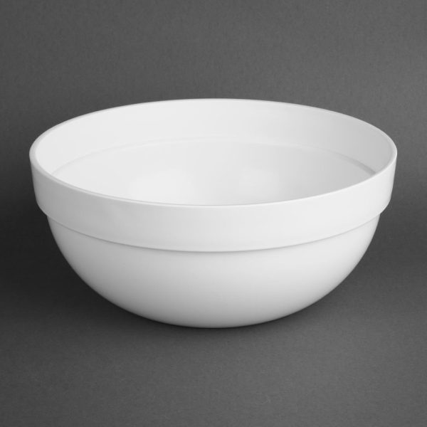 Nisbets Essentials Polypropylene White Mixing Bowl 3Ltr - Image 2
