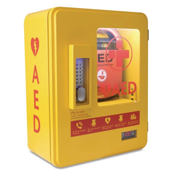 Automated External Defibrillator Alarmed Outdoor Heated Metal Cabinet - Image 7