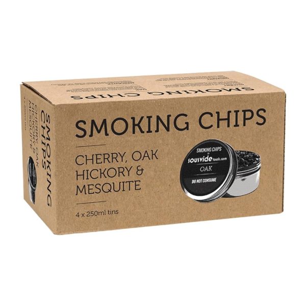 SousVideTools Wood Chips Combi Pack Hickory, Oak, Mesquite, Cherrywood (4x250ml) - Image 2