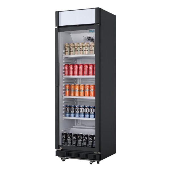 Nisbets Essentials Upright Display Cooler with Light Box 346Ltr - Image 5