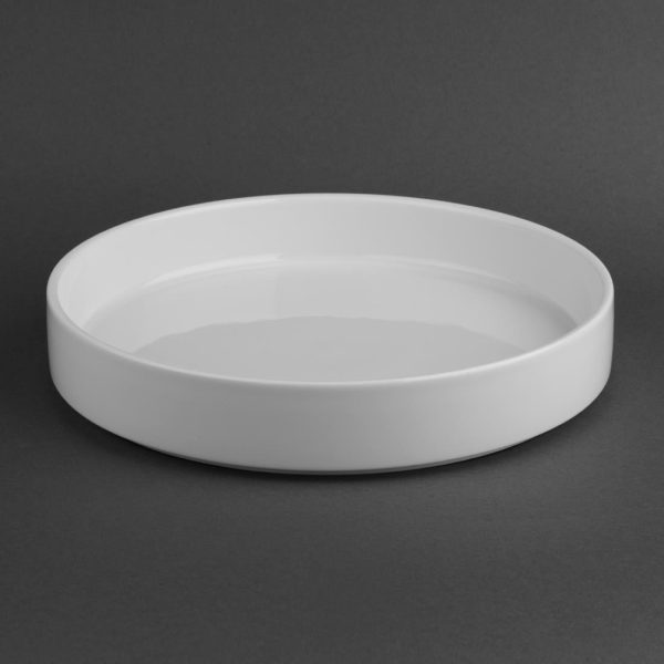 Olympia Whiteware Flat Walled Bowl - 270mm 10 2/3" (Box of 4) - Image 2
