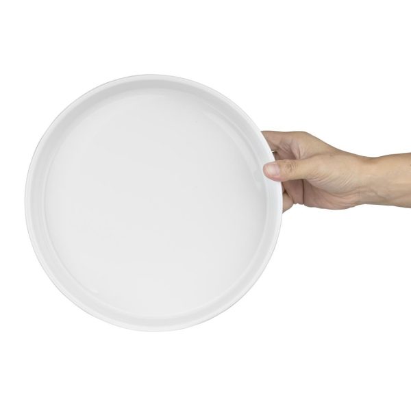Olympia Whiteware Flat Walled Bowl - 270mm 10 2/3" (Box of 4) - Image 5