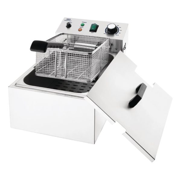Nisbets Essentials Single Tank Electric Fryer - Image 8