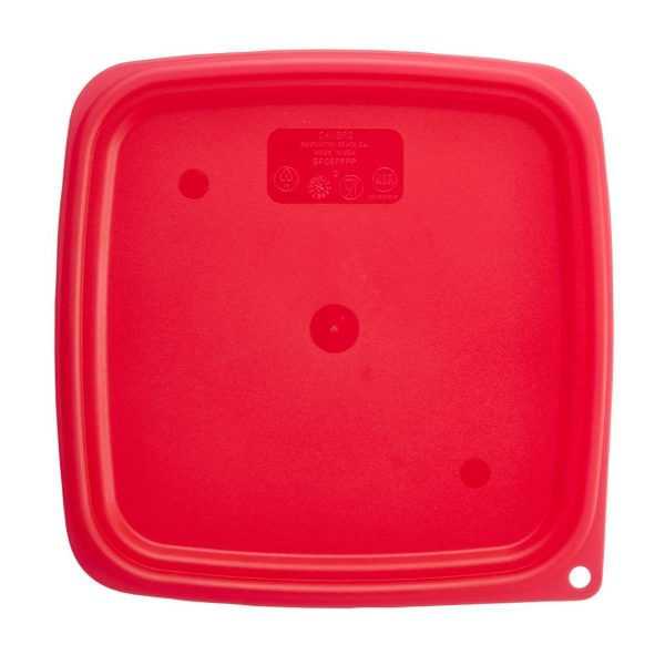 Cambro FreshPro Red Cover 220x220mm - Image 3