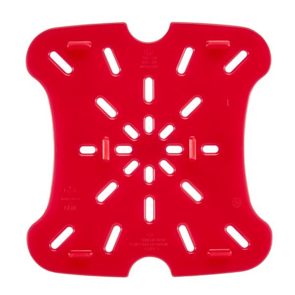 Cambro FreshPro Red Drain Shelf 195x195mm - Image 2