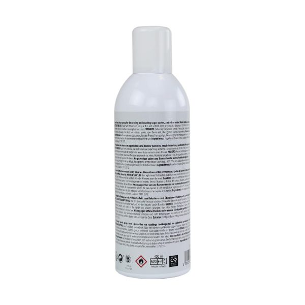 PME Edible Lustre Spray Silver 400ml - Image 3
