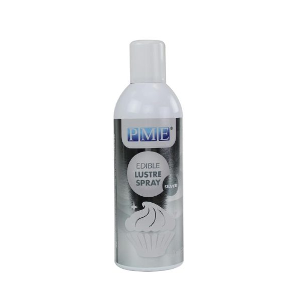 PME Edible Lustre Spray Silver 400ml - Image 21
