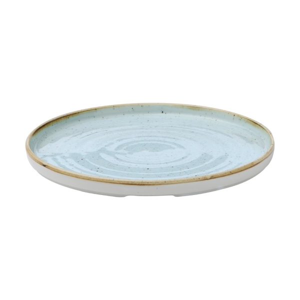 Churchill Stonecast Walled Plates Duck Egg 260mm (Pack of 6) - Image 3