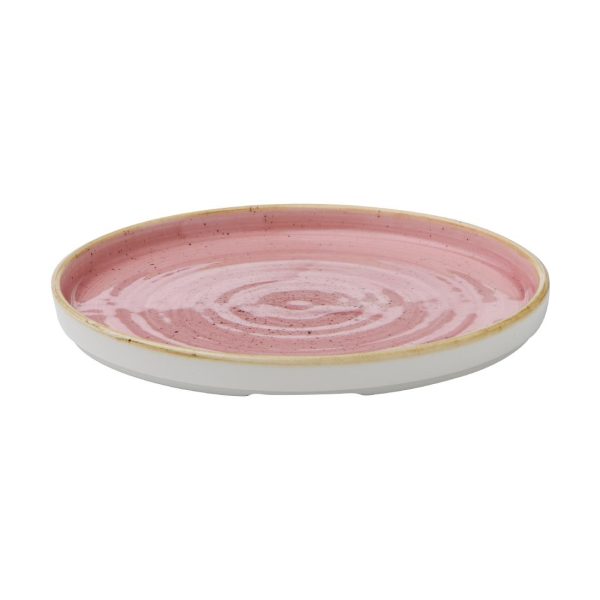 Churchill Stonecast Walled Plates Pink 220mm (Pack of 6) - Image 2