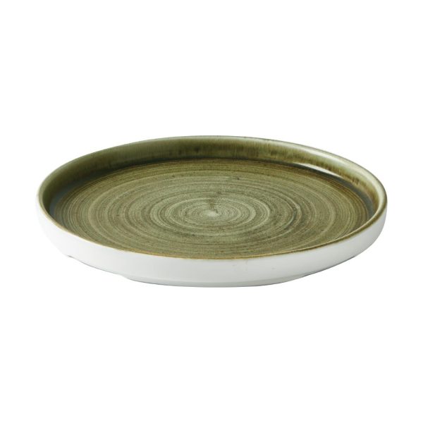 Churchill Stonecast Plume Walled Plates Green 220mm (Pack of 6) - Image 2