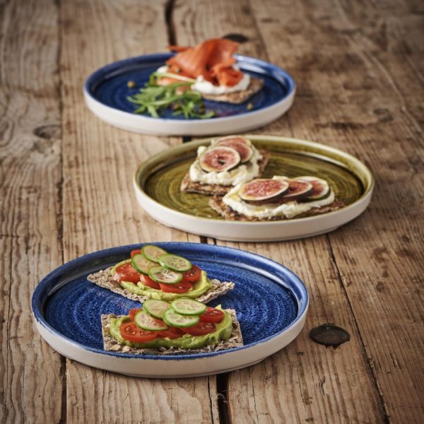 Churchill Stonecast Plume Walled Plates Ultramarine 220mm (Pack of 6) - Image 3