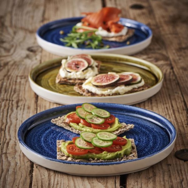 Churchill Stonecast Plume Walled Plates Ultramarine 220mm (Pack of 6) - Image 4