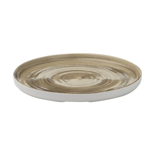 Churchill Stonecast Patina Antique Taupe Walled Plates 260mm (Pack of 6) - Image 2