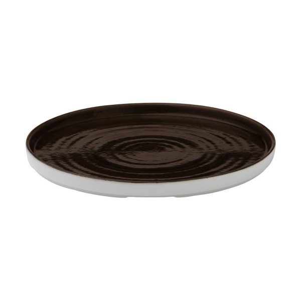 Churchill Stonecast Patina Walled Plates Iron Black 220mm (Pack of 6) - Image 2