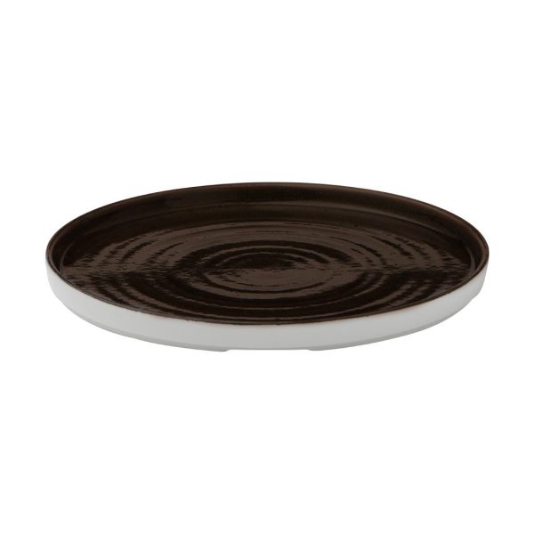 Churchill Stonecast Patina Walled Plates Iron Black 260mm (Pack of 6) - Image 3