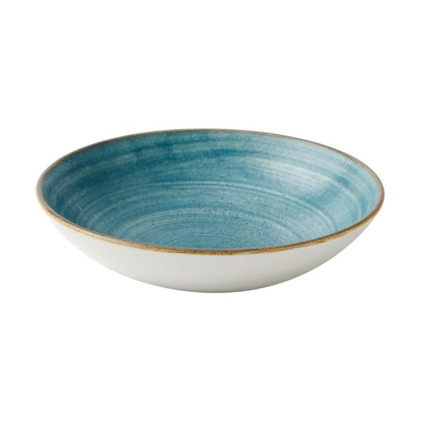 Churchill Stonecast Raw Coupe Bowls Teal 184mm (Pack of 12) - Image 2