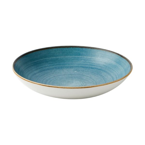 Churchill Stonecast Raw Evolve Coupe Bowls Teal 248mm (Pack of 12) - Image 2