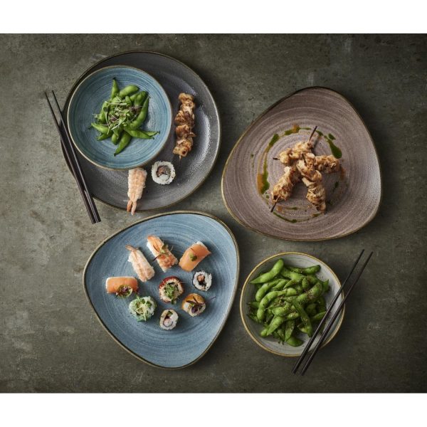 Churchill Stonecast Raw Lotus Plates Teal 228mm (Pack of 12) - Image 3
