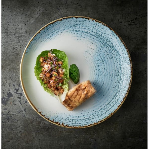 Churchill Homespun Accents Aquamarine Evolve Coupe Plates 285mm (Pack of 12) - Image 2
