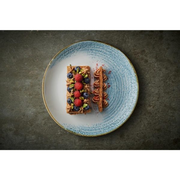 Churchill Homespun Accents Aquamarine Evolve Coupe Plates 165mm (Pack of 12) - Image 3